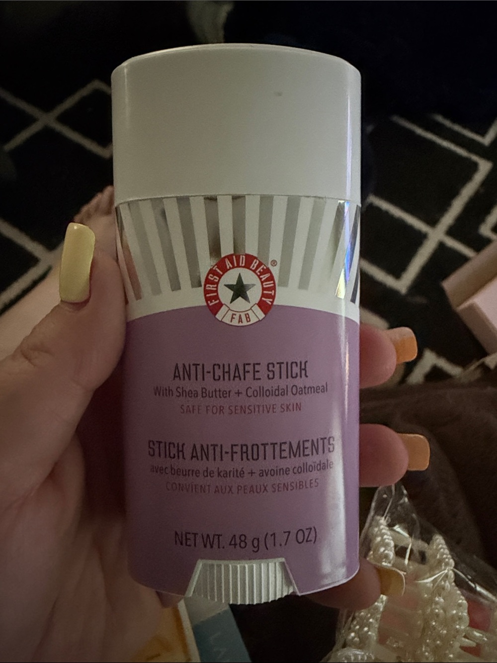 First Aid Beauty Anti-Chafe Stick - Lavender and White